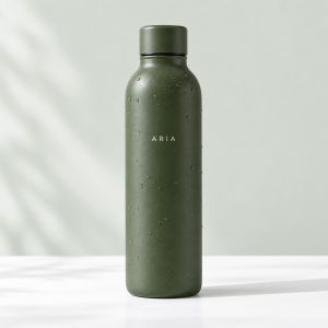 Matte olive ARIA water bottle